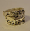 Silver Tree Bark Ring