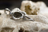 Antique Silver Bird Skull Necklace