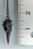 Little Black Raven Skull Pendant