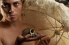 Rhesus Macaque life cast Monkey Skull