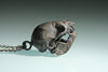 Vampire Bat Skull Pendant reclaimed bronze