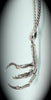 Birds Claw Necklace in Sterling Silver Made in New York USA