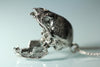 Vampire Bat Skull Pendant reclaimed sterling