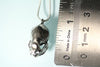 Vampire Bat Skull Pendant reclaimed bronze