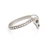 Precious Bird Skull Ring with Black Diamond Eyes