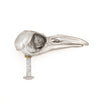 Crow Skull Knob  silver finish