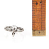 Precious Bird Skull Ring with Black Diamond Eyes