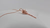 Hummingbird Skull Necklace, 14k Solid Rose-Gold and solid 14k chain