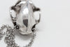 Asian Fruit Bat Skull white bronze