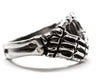 'I Heart You' Skeleton Hands Ring