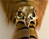 Falcon Skull Ring in Bronze