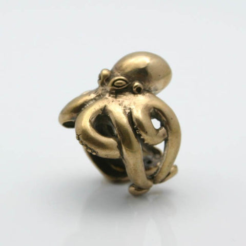 Octopus Ring Solid Bronze