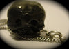 American Crow Skull Necklace, Flat Black