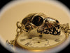 Life Sized Bat Skull Antique Silver Plated