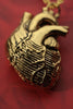Anatomical Heart Necklace 24k Gold-Plated
