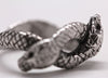 Victorian Double Snake Ring in sterling silver