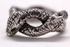 Victorian Double Snake Ring in sterling silver