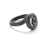 Octopus Tentacle Swirl Ring in .925 sterling silver