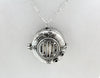 Submarine Hatch Locket in Sterling Silver