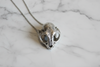 Small Cat Skull in Sterling Silver