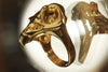 Falcon Skull Ring Solid 14k Gold