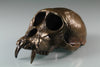 Monkey Skull in purified recycled bronze lost wax life cast made in NYC