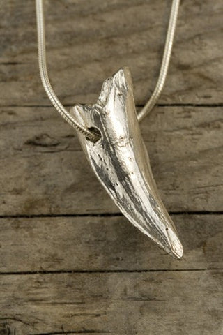 Crocodile Tooth in solid sterling
