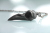 Little Black Raven Skull Pendant