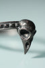 Precious Bird Skull Ring blackened silver
