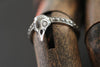Precious Bird Skull Ring with Diamond Eyes