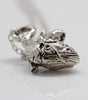 Tiny Anatomical Heart  in eco .925 sterling