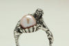 Pink Pearl Mermaid Ring
