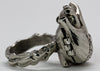 Poison Anatomical Heart Ring in sterling silver