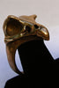 Falcon Skull Ring in Bronze