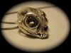 Small Cat Skull in Sterling Silver