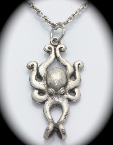 Octopus Pendant Silver Plated