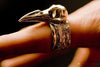 Raven Skull Ring Sterling Silver