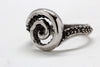 Octopus Tentacle Swirl Ring in .925 sterling silver